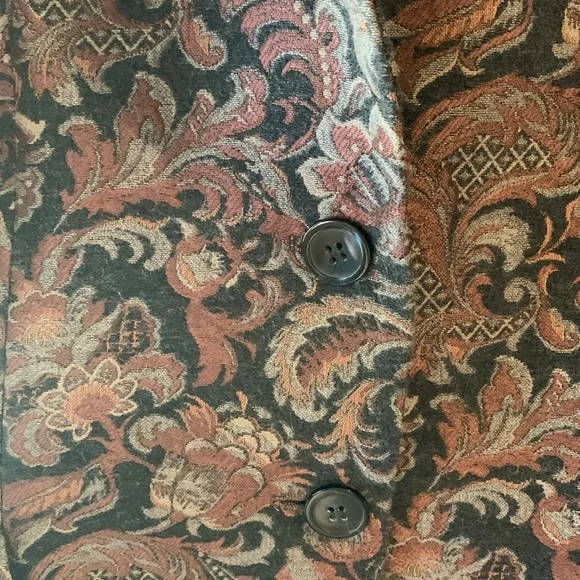 Vintage Paisley Blazer Jones New York Size 12 - Picture 3 of 6